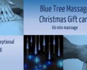 blue tree massage christmas gift